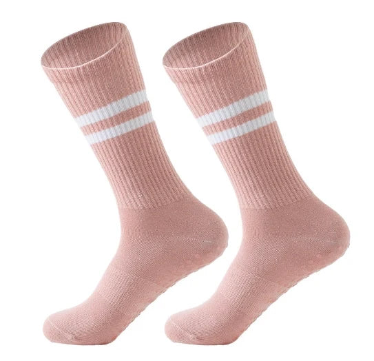 ROYALUCK  Women Yoga Non Slip Long Socks （3 Pairs）