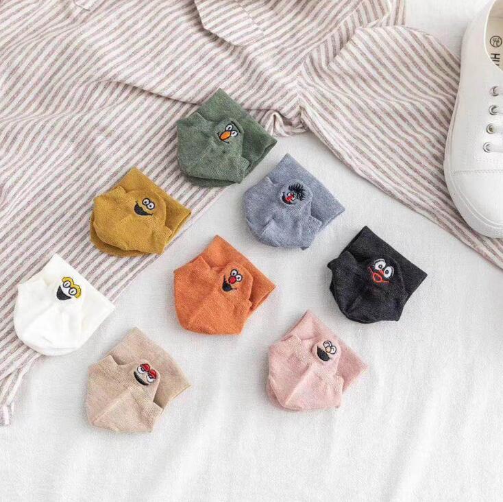 Super Soft Embroidered Happy Socks