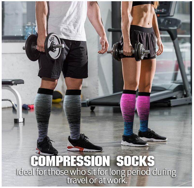 ROYALUCK Compression Socks Compression Stockings(3 Pairs) for Women & Men-Workout And Recovery