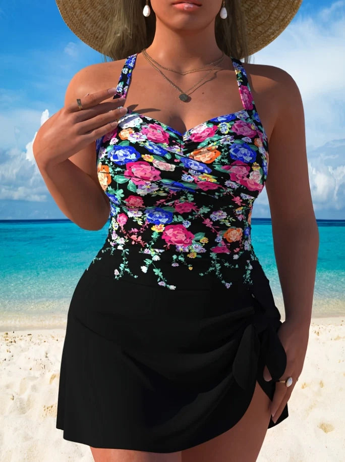 Plus - Size Women's Slimming One - Piece Swimsuit for Summer