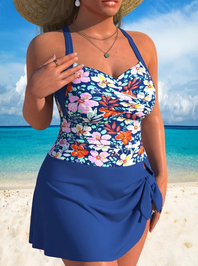 Plus - Size Women's Slimming One - Piece Swimsuit for Summer