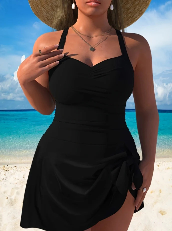 Plus - Size Women's Slimming One - Piece Swimsuit for Summer