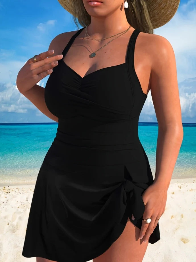 Plus - Size Women's Slimming One - Piece Swimsuit for Summer
