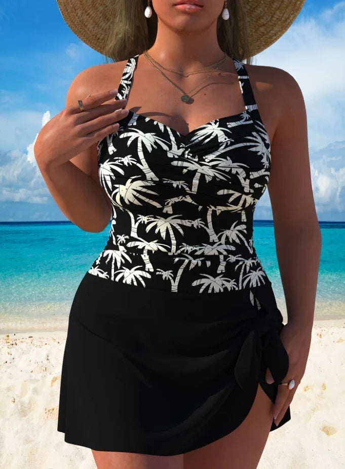 Plus - Size Women's Slimming One - Piece Swimsuit for Summer