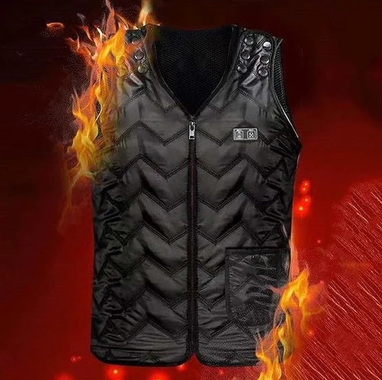 USB Electric Heating Vest With 7-Zone Heating & Dual-Control Heated Jacket